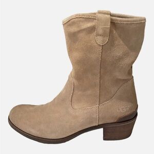 UGG Tan Suede Ankle Boots